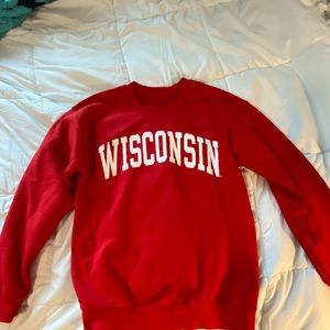 Wisconsin fanatics crewneck sweatshirt,   Lightly used, no stains or damages